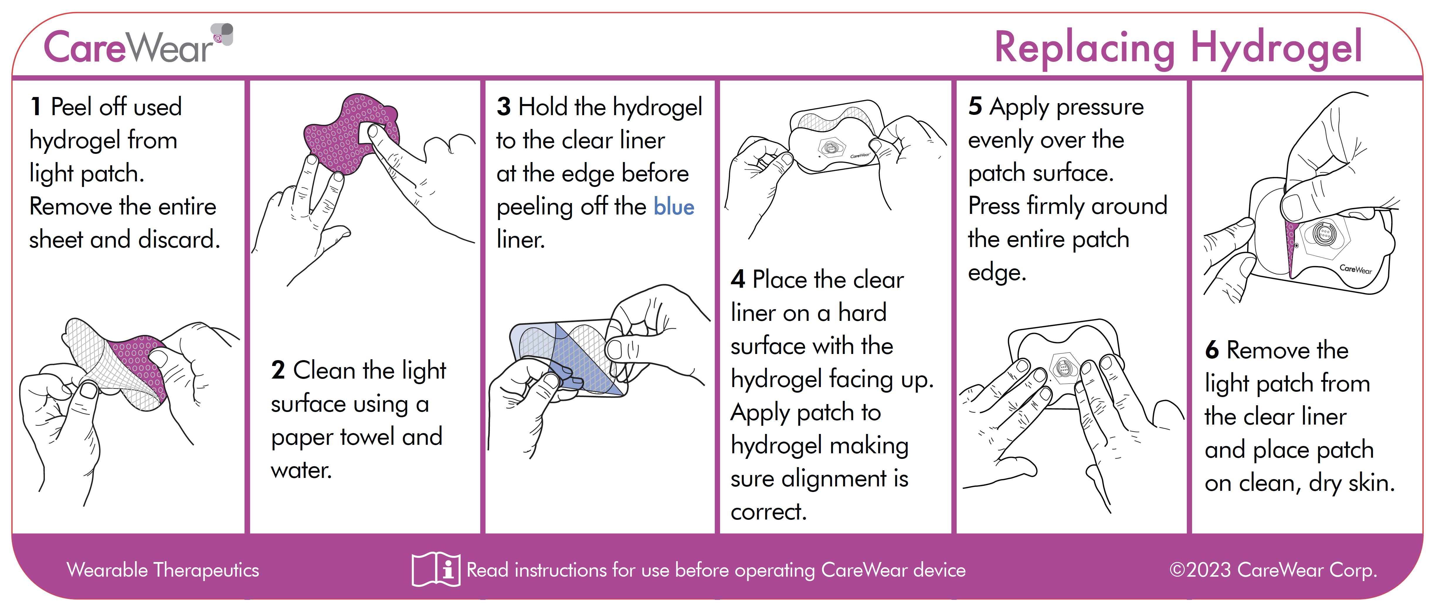 Hydrogel Clover, Reusable, 5 PK (10-20 uses each)